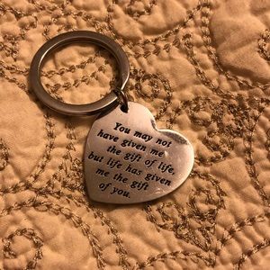 Heart Charm Pendant Key Ring